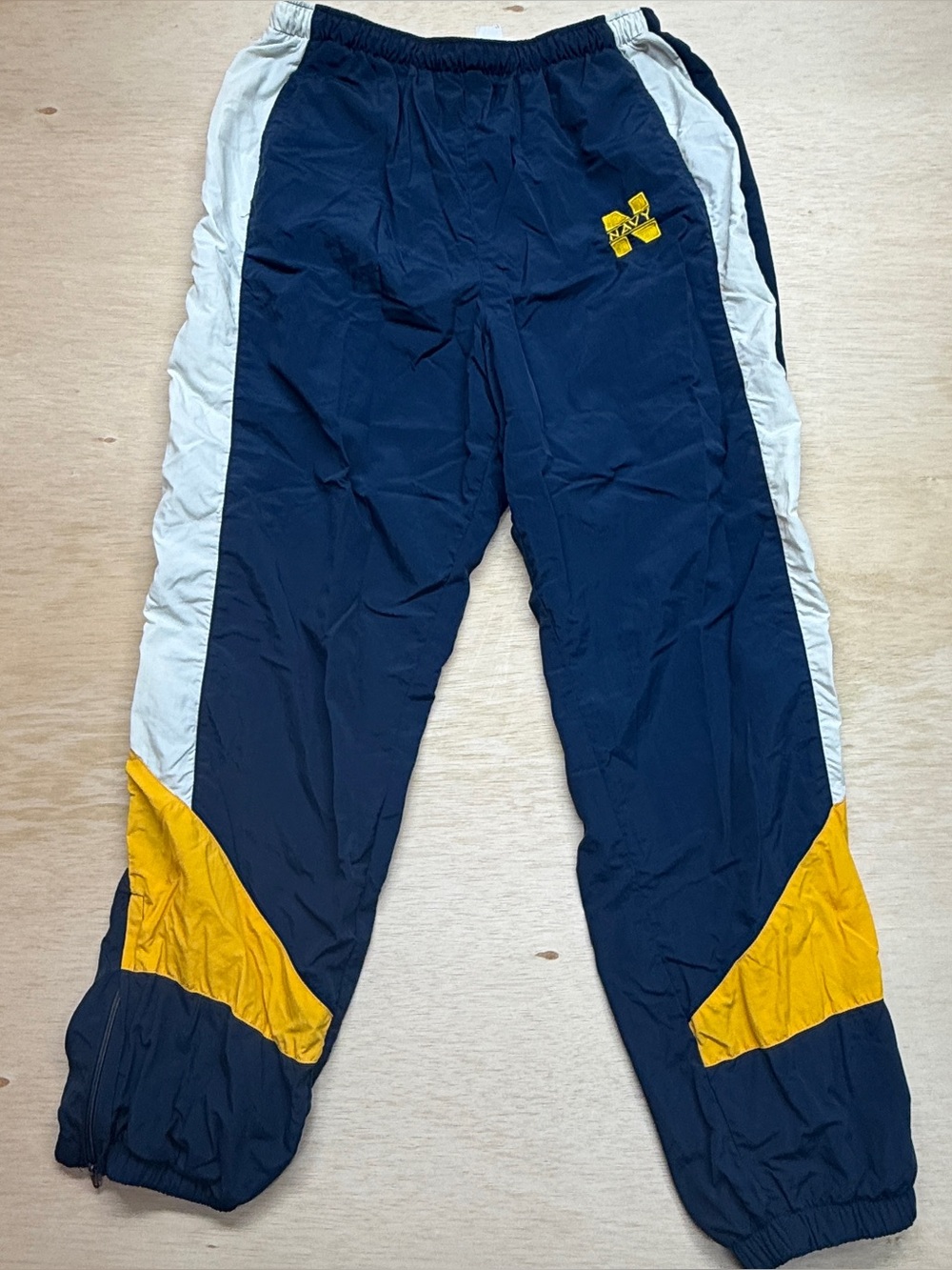 Vintage 1990s U.S. Naval Academy Store Nylon Track Pants 2XL midshipmen